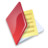 Folder documents red Icon